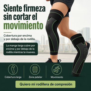Manga de Compresión Larga para Rodilla