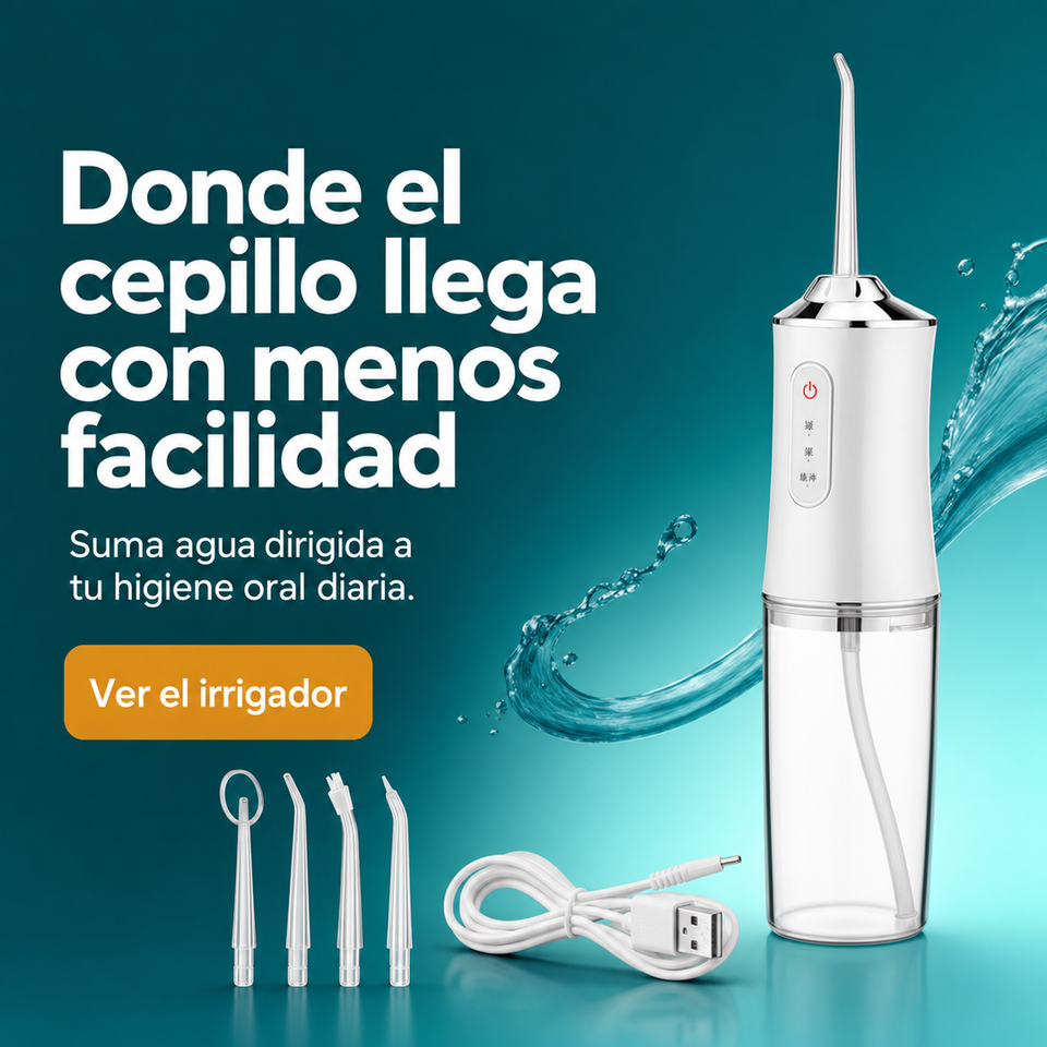 Irrigador Oral Recargable 4 Boquillas