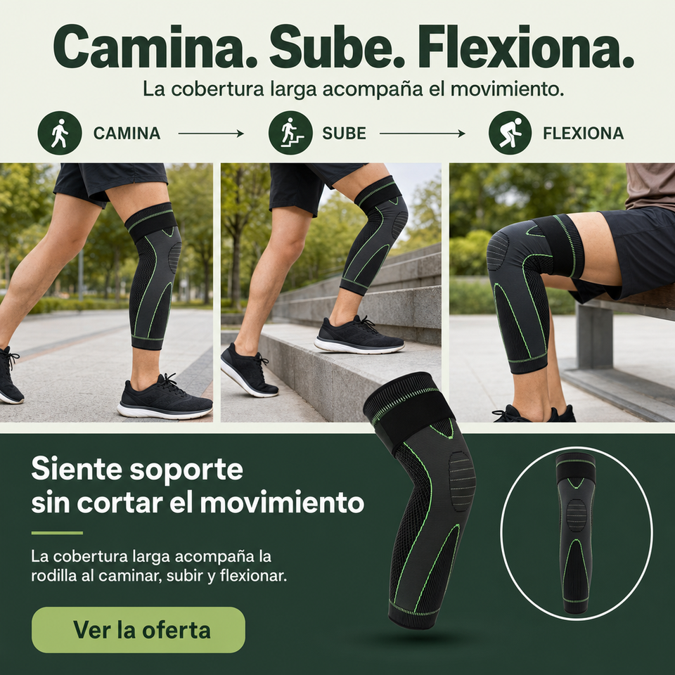 Manga de Compresión Larga para Rodilla