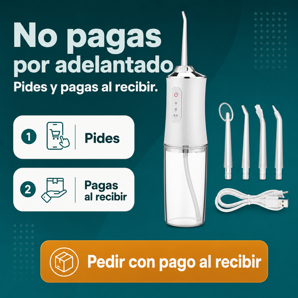 Irrigador Oral Recargable 4 Boquillas